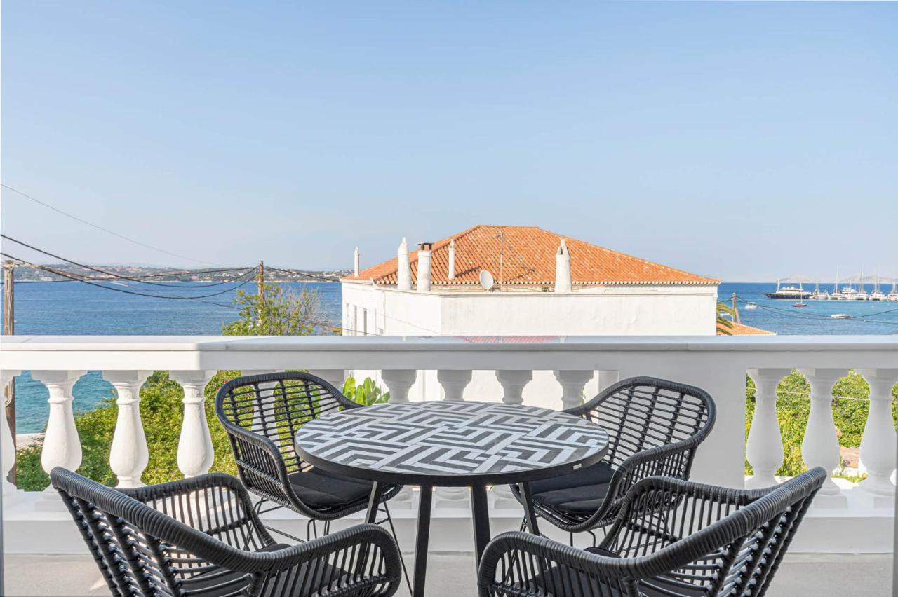 Pearl House - Luxurious New Beach Villa In Spetses Stunning View Ligoneri エクステリア 写真