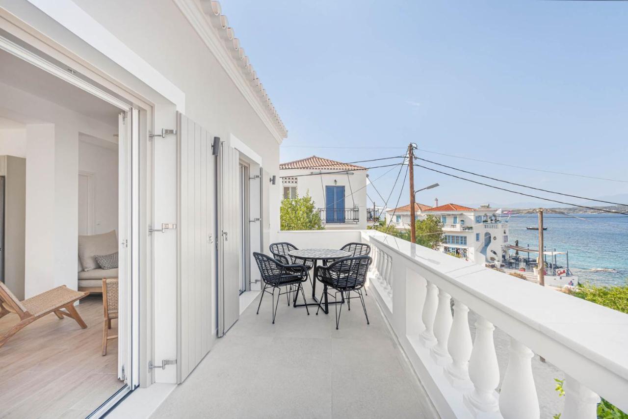 Pearl House - Luxurious New Beach Villa In Spetses Stunning View Ligoneri エクステリア 写真