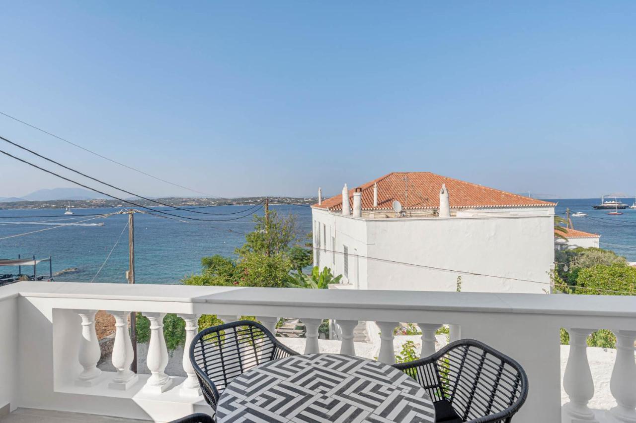 Pearl House - Luxurious New Beach Villa In Spetses Stunning View Ligoneri エクステリア 写真