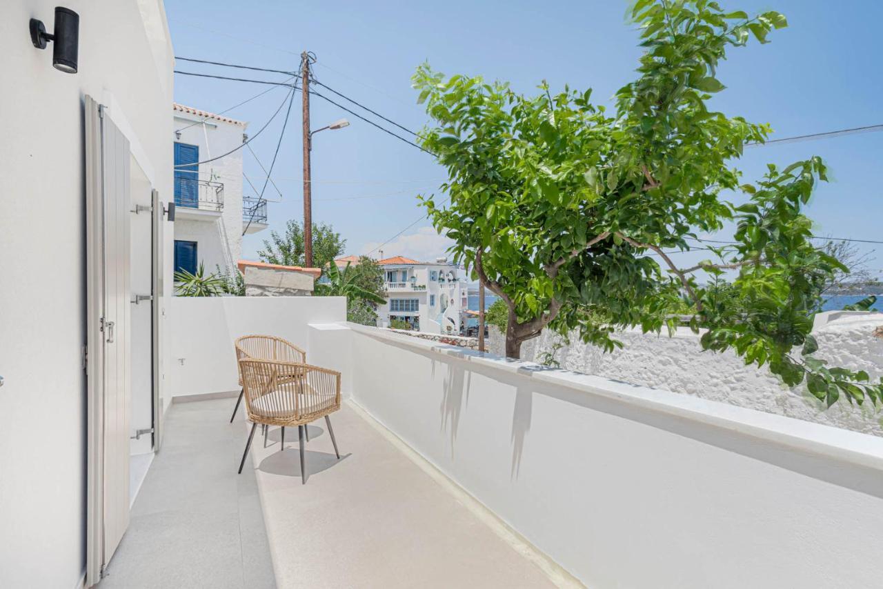 Pearl House - Luxurious New Beach Villa In Spetses Stunning View Ligoneri エクステリア 写真