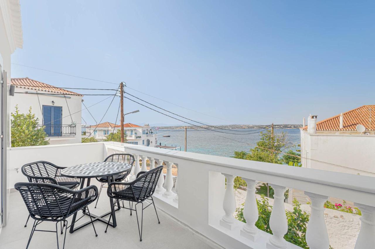 Pearl House - Luxurious New Beach Villa In Spetses Stunning View Ligoneri エクステリア 写真