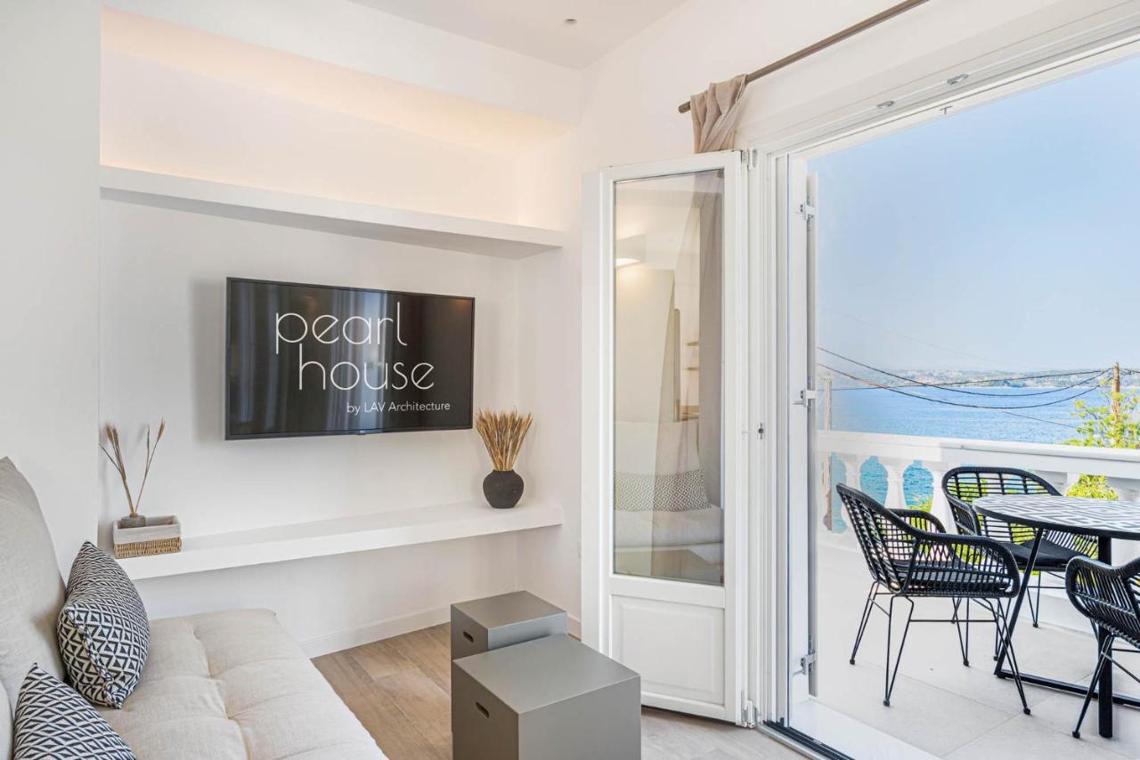 Pearl House - Luxurious New Beach Villa In Spetses Stunning View Ligoneri エクステリア 写真